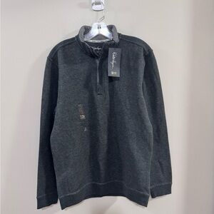 NWT Men's  Walter Hagen Gray Quarter-Zip Golf Pullover. Size S